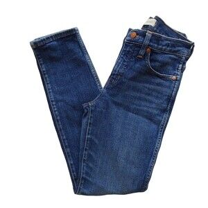 Madewell Women's Skinny Jeans Slim Straight High Rise Stretch Denim Size 26